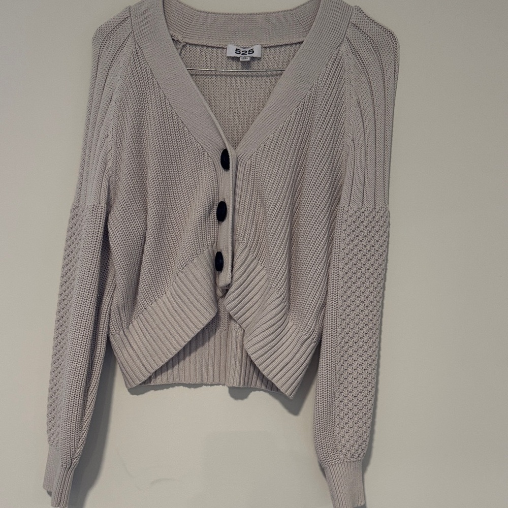 525 America Light Taupe Cardigan Sweater